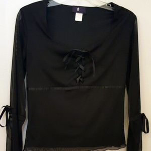 Morbid Threads Black Peasant Blouse